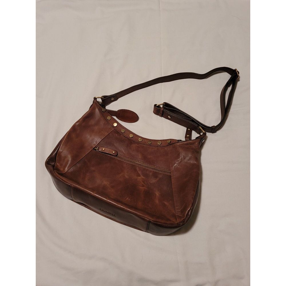 Born Brown Leather Shoulder Bag